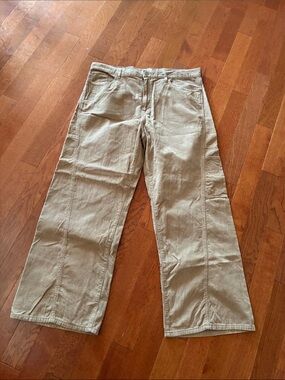 PACSUN men’s Extreme Baggy size 38 tan corduroy pants EUC